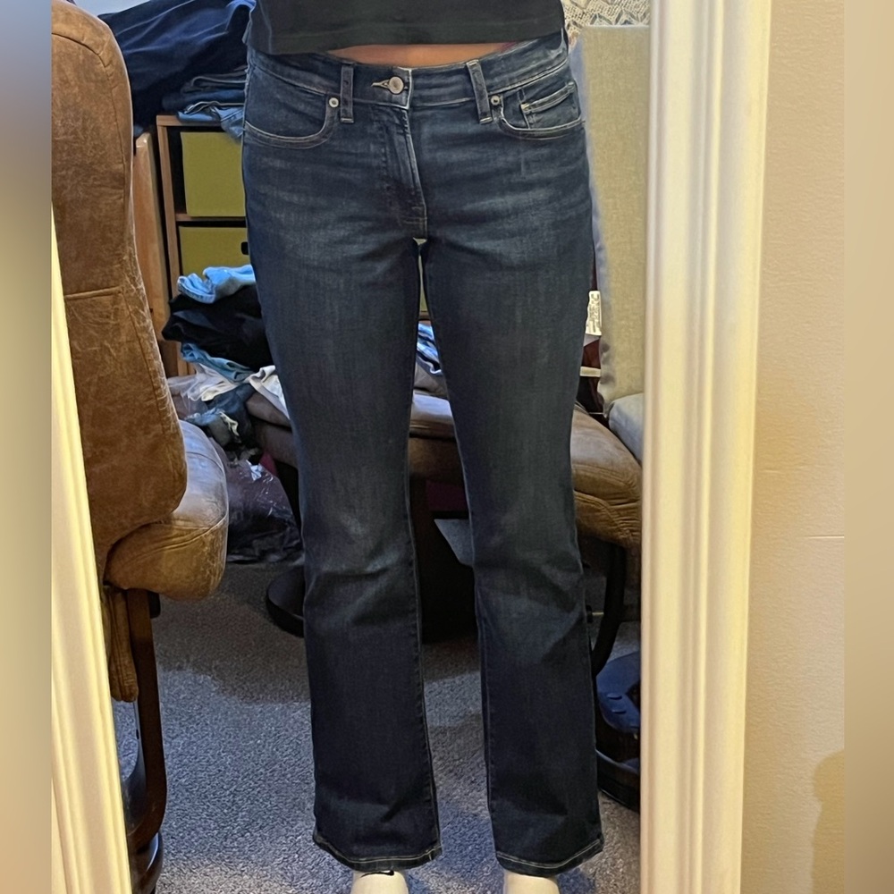 Lucky Brand Dark Blue mid rise boot Jeans